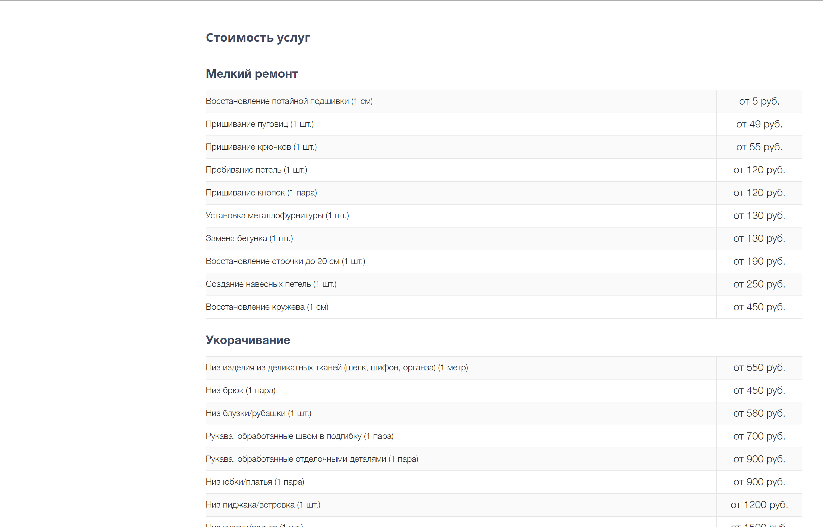 Создание корпоративного сайта для компании "VAINER - Меховое ателье"